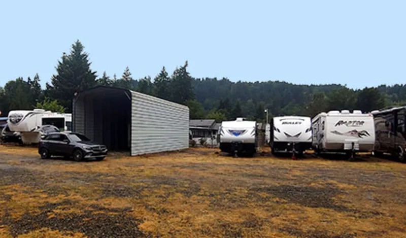 Rows of stored RVs